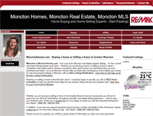 Tablet Screenshot of monctonhomes.com